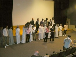 Saudi Arabian students introduce themselves to WCU
