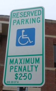 WCU Not-so-handicap parking