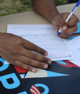 Students turn out for Voter Registration Day