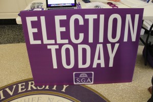 2013 SGA election day poster 