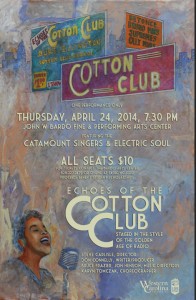 Poster for Echoes' of the Cotton Club. Photo courtesy of WCJ.