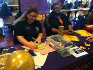 OrgSync volunteers make cards for hospital patients.
