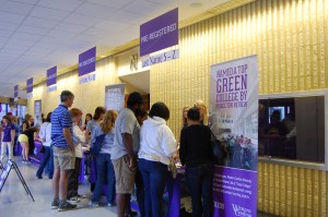 Parents and students checking into Ramsey on Sept.20, 2014. Photo courtesy of WCU Open House Committee.