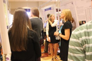 WCU students presenting their conduct research. Photo taken by Darren Blackwell.
