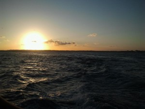 The beautiful sunset off Wilmington Coast. Photo by Hunter Bryn