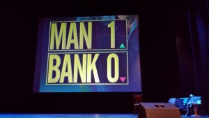 “Man-1, Bank-0”: It’s a joke…but a good one