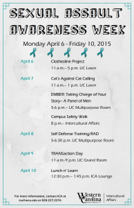 Sexual Assault Awareness Week begins at WCU