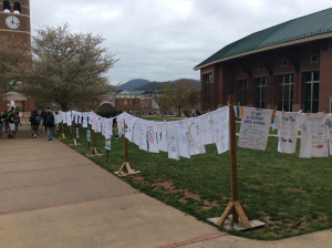 WCU kicks off Sexual Assault Awareness Week with the Clothesline Project