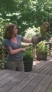 Environmental science student Ashlea Lindsey interns for Balsam Mountain Preserve's Nature Center. Photo by Laura DeWald