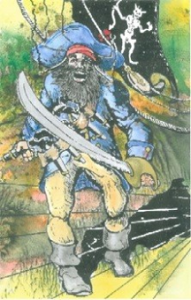 An illustration of the infamous Blackbeard, via wcu.edu