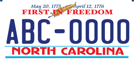 First in Freedom License plate