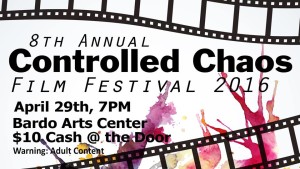 This year's Controlled Chaos promotional poster. Photo provided by: Mikayla Ronnow