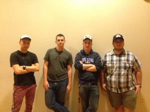 Group members of 1898. (From left to right) Gavin Stewart, Colby Lipscomb, Alex Canup and Jeff Denton. April 5, 2016. Photo by Will Richards 