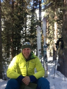Haas on a ski trip in Colorado this year. Photo by Al Smith