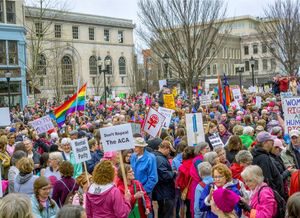 All politics is local: Jackson County residents march on D.C., Asheville