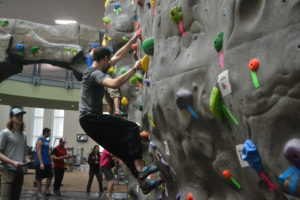 Climbing competition takes over rec center