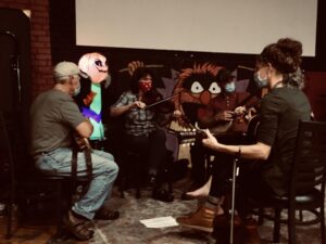 Weekly old-time music at Lazy Hiker Brewing in Sylva