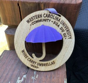 WCU Staff Senate is raising umbrellas at Mountain Heritage Day