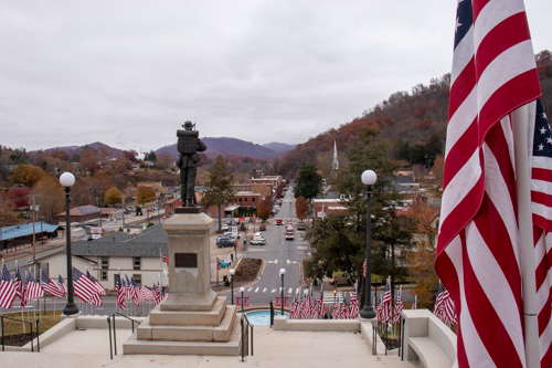 'Sylva Sam' on Veterans Day 2023. Nov. 11, 2023. Photo by Daniel Reid.