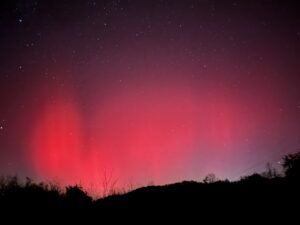 Northern Lights illuminates skies over campus