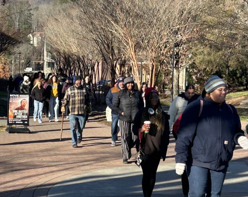 MLK March draws a crowd despite cold