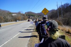 WCU students march to cast their ballots