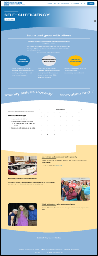 Implemented version of Circles of Jackson County's user-friendly webpage