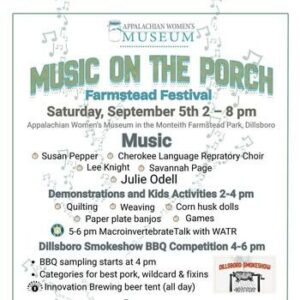 Music On The Porch Festival this Saturday in Dillsboro